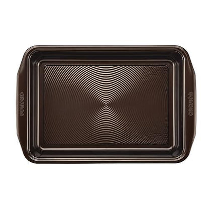 Circulon Nonstick Bakeware Set with Nonstick Bread Pan, Baking Pans, Baking Sheets, Cookie Sheets, Cake Pan and Muffin Pan / Cupcake Pan - 10 Piece, Chocolate Brown - CookCave