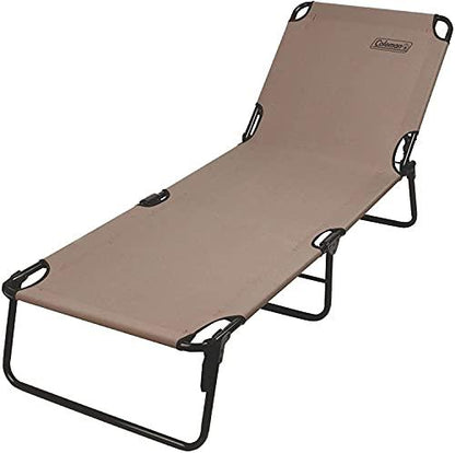 Coleman Converta Outdoor Folding Cot, Strong Steel Frame Supports Campers up to 6ft 2in or 225lbs, 4 Back & 2 Foot Positions Folds Compactly to Fit in Trunk - CookCave