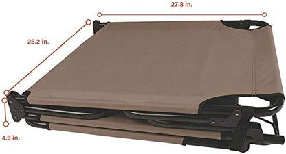 Coleman Converta Outdoor Folding Cot, Strong Steel Frame Supports Campers up to 6ft 2in or 225lbs, 4 Back & 2 Foot Positions Folds Compactly to Fit in Trunk - CookCave