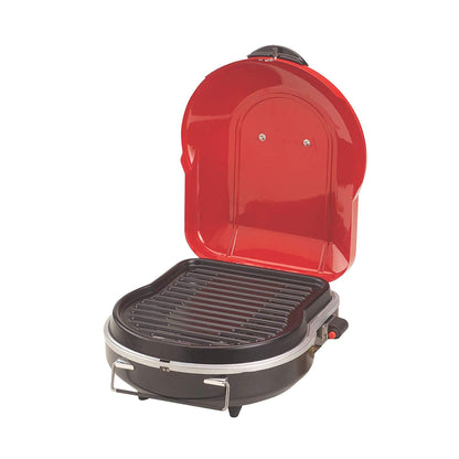 Coleman Fold N Go Propane Grill, Portable & Lightweight Grill with Push-Button Starter, Adjustable Burner, Built-In Handle, & 6,000 BTUs of Power for Camping, Tailgating, Grilling - CookCave