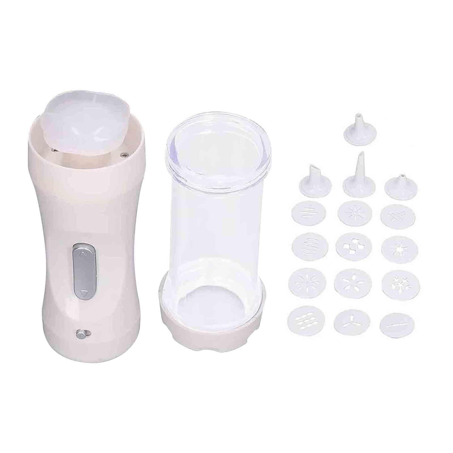 Cookie Press Gun, Cookie Press for Baking, Decorating Tool with 12 Molds and 4 Decorating Nozzles for Cake Dessert DIY Maker and Decoration Baking Supplies - CookCave