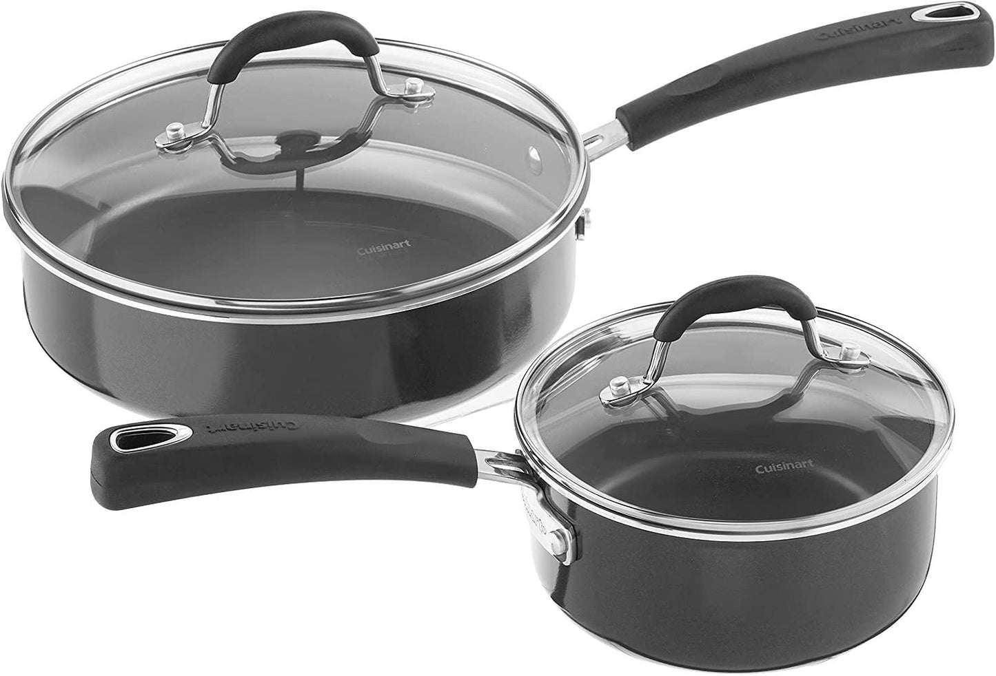 Cuisinart 11-Piece Nonstick Cookware Set, Ceramica XT, Black, 733-30H - CookCave