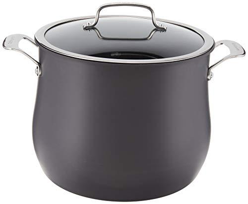 Cuisinart 12-Quart Stockpot, Hard Anodized Contour Stainless Steel w/Cover, 6466-26 - CookCave
