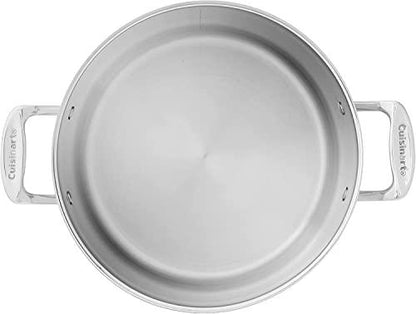 Cuisinart 76610-26G Chef's Classic 10-Quart Stockpot with Glass Cover,Brushed Stainless - CookCave