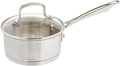 Cuisinart 8919-14 Professional Series 1-Quart Saucepan with Cover, Stainless Steel, Mirror Finish - CookCave