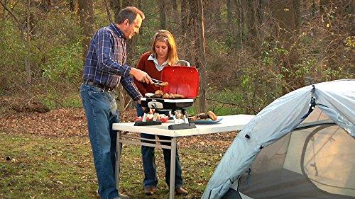 Cuisinart CGG-180T Petit Gourmet Portable Tabletop Propane Gas Grill, Red 17.6 x 18.6 x 11.8-Inch - CookCave