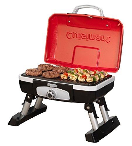 Cuisinart CGG-180T Petit Gourmet Portable Tabletop Propane Gas Grill, Red 17.6 x 18.6 x 11.8-Inch - CookCave