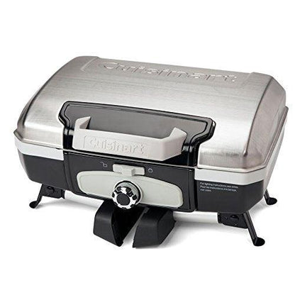 Cuisinart CGG-180TS Petit Gourmet Portable Tabletop Gas Grill, Stainless Steel - CookCave