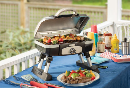 Cuisinart CGG-180TS Petit Gourmet Portable Tabletop Gas Grill, Stainless Steel - CookCave