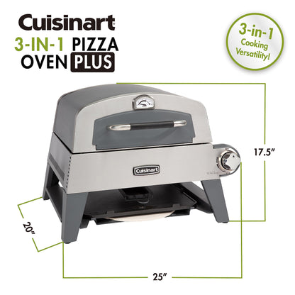 Cuisinart CGG-403 3-in-1 Pizza Oven Plus, Griddle, and Grill - CookCave