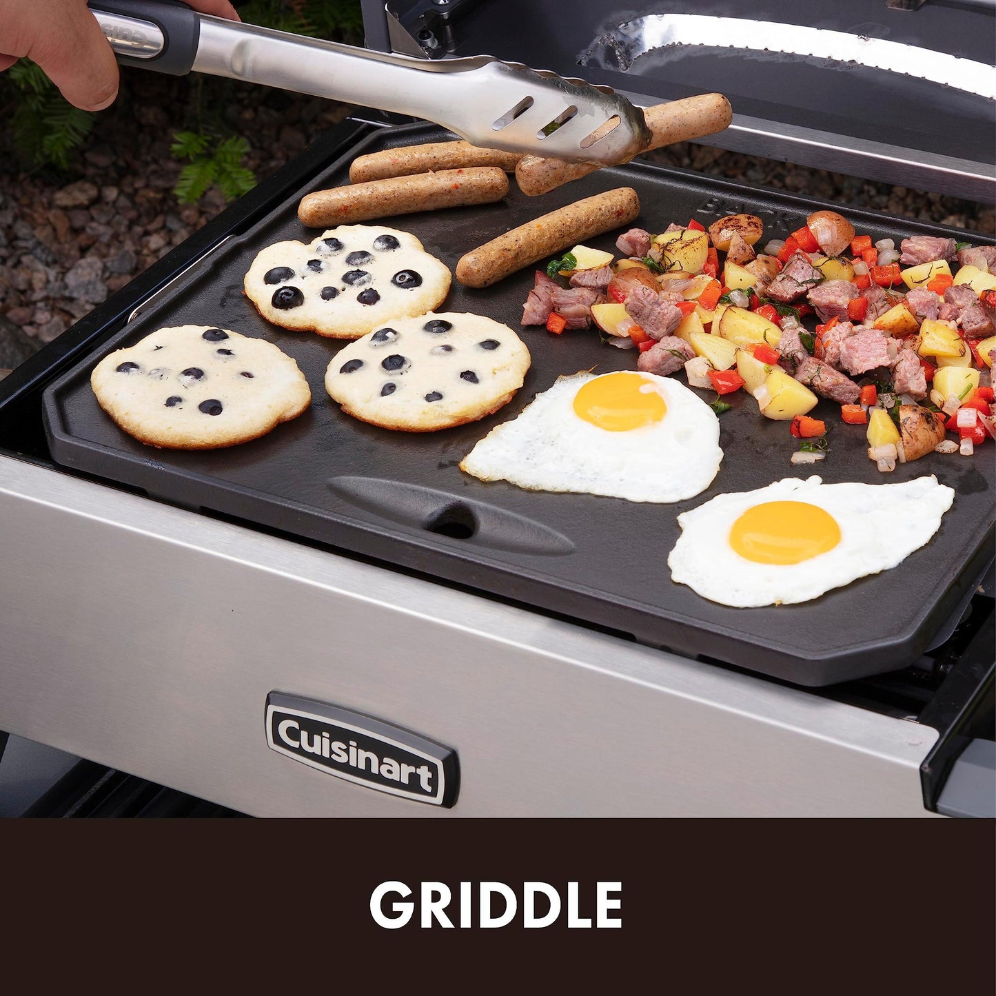 Cuisinart CGG-403 3-in-1 Pizza Oven Plus, Griddle, and Grill - CookCave