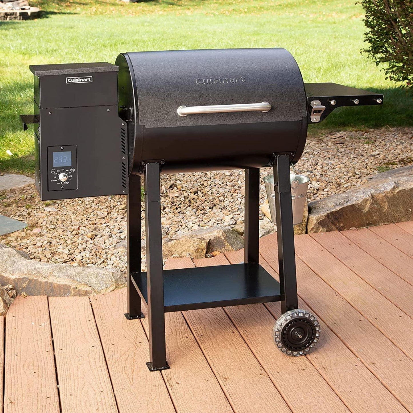 Cuisinart CPG-465 Portable Wood Pellet Grill & Smoker with Digital Controller, 465 sq. inch Cooking Space, 8-in-1 Cooking Capabilities - Smoke, BBQ, Grill, Roast, Braise, Sear, Bake, & Char-Grill - CookCave