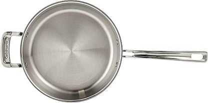 Cuisinart MCP33-24HN MultiClad Pro Stainless 3-1/2-Quart Saute with Helper and Cover Skillet, 3.5-Quart, Sauté Pan w/Helper & Cover - CookCave