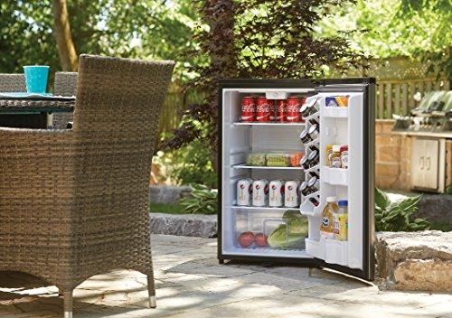 Danby DAR044A6BSLDBO 4.4 Cu.Ft. Outdoor Mini Fridge, IPX4-Rated Stainless Steel Look All Refrigerator for Patio, Cabana, Pool Bar, E-Star Rated, Spotless Steel - CookCave