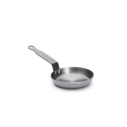 de Buyer MINERAL B Carbon Steel Egg & Pancake Pan - Naturally Nonstick - Made in France - CookCave