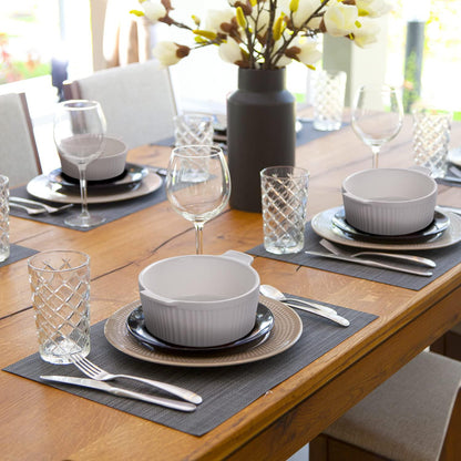 Delling Ramekins with Handle, 6 PACK Soup Bowls for French Onion Soup, Pot Pie, Lava Cakes, Creme Brulee, 12 Oz Porcelain Souffle Dish for Baking, White - CookCave