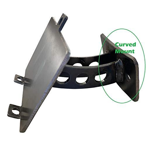 Digital Thermometer Holder - Universal BBQ Controller Mount Grill Accessory (Steel - Curved Base) - CookCave