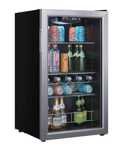 EdgeStar BWC121SS 19 Inch Wide 105 Can Capacity Extreme Cool Beverage Center - CookCave