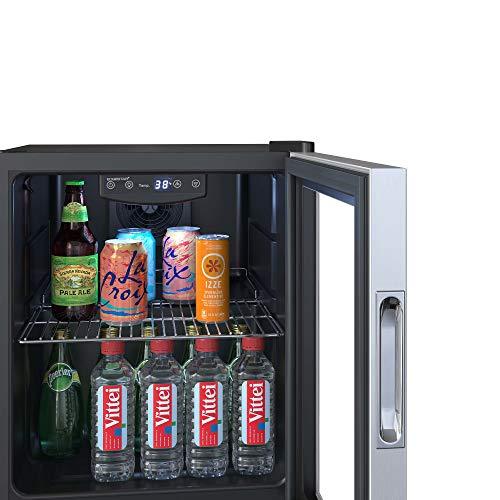 EdgeStar BWC71SS 18 Inch Wide 52 Can Capacity Extreme Cool Beverage Center - CookCave