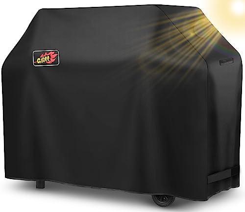 EpicMelody BBQ Grill Cover, 58inch 600D Heavy Duty Weather-Resistant Grill Cover for Outdoor Grill, Waterproof Gas Grill Covers with Straps & Handles, Barbecue Cover for Weber Nexgrill Grill and More - CookCave