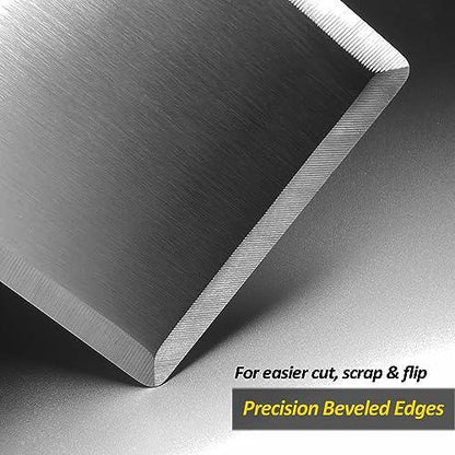 Extra Wide Spatula, Large Metal Spatula with Full Tang Wooden Handle & Beveled Edges for Skillets, Griddles & Grills, Pancake Flipper Spatula, Smash Burgers Spatula, 6 x 5-inches - CookCave