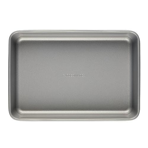 Farberware Bakeware Steel Nonstick Toaster Oven Pan Set, 4-Piece Baking Set, Gray - CookCave