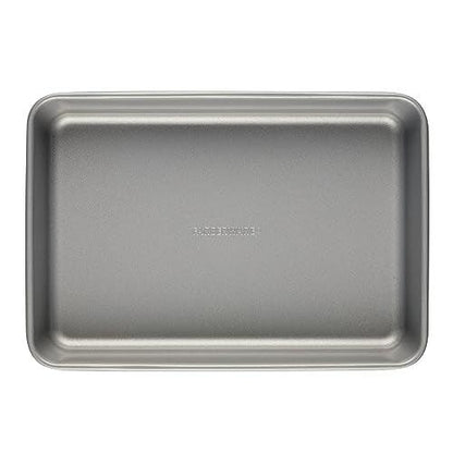 Farberware Bakeware Steel Nonstick Toaster Oven Pan Set, 4-Piece Baking Set, Gray - CookCave