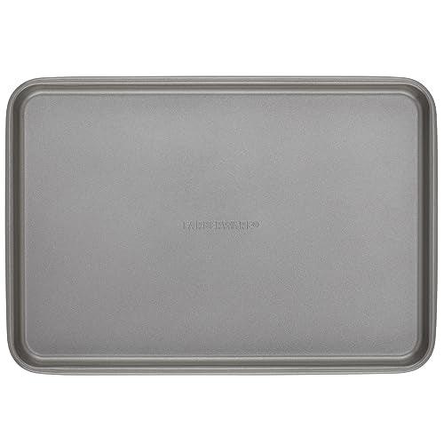 Farberware Bakeware Steel Nonstick Toaster Oven Pan Set, 4-Piece Baking Set, Gray - CookCave
