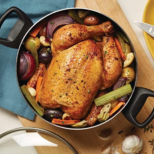 Farberware Cookware Nonstick Stockpot with Lid, 10.5 Quart, Aqua - CookCave