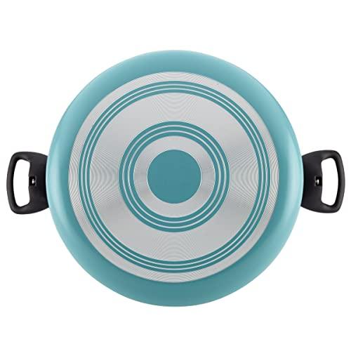 Farberware Cookware Nonstick Stockpot with Lid, 10.5 Quart, Aqua - CookCave