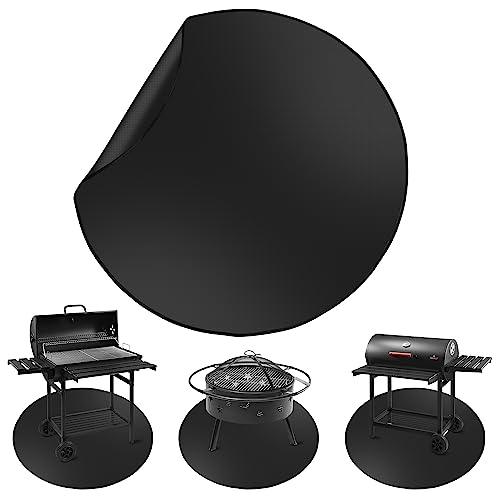 Fire Pit Mat | 48 Inches Round Fireproof Mats for Under Grill | 3 Layers Grill Mats Pads to Protect Your Outdoor Decks and Patios Surfaces | Durable and Portable Fire Pit Mats for BBQ - CookCave