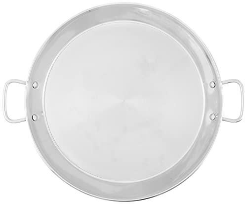 Garcima 16-inch Stainless Flat Bottom Paella Pan, 40cm - CookCave