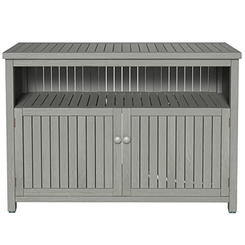 GDLF Outdoor Storage Cabinet Console Table Sideboard Buffet TV Stand, Furniture for Patio Entryway Deck - CookCave