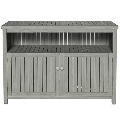 GDLF Outdoor Storage Cabinet Console Table Sideboard Buffet TV Stand, Furniture for Patio Entryway Deck - CookCave