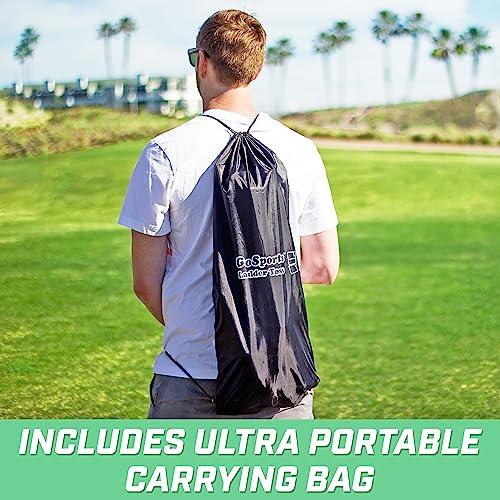 GoSports Ladder Toss Indoor & Outdoor Game Set with 6 Soft Rubber Bolo Balls and Travel Carrying Case - Choose Pro or Classic - CookCave