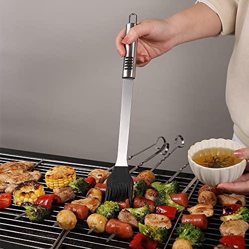 Grill Tools Set,Stainless Steel Grill Set for Men, 6pc BBQ Tools Grilling Accessories Kit with Spatula,Fork,Knife,Brush,Tongs & Carry Bag Grill Utensils Set for Outdoor Grill - CookCave