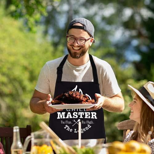 Grill Utensils Set,BBQ Grilling Accessories, Grill Set Gifts for Men Grill Tools, MUJUZE Barbeque with Apron, Stainless Steel Grill Kit Set Gifts for Men or Dad (Style 1) - CookCave