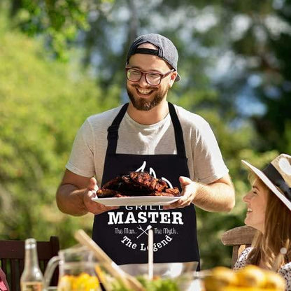 Grill Utensils Set,BBQ Grilling Accessories, Grill Set Gifts for Men Grill Tools, MUJUZE Barbeque with Apron, Stainless Steel Grill Kit Set Gifts for Men or Dad (Style 1) - CookCave