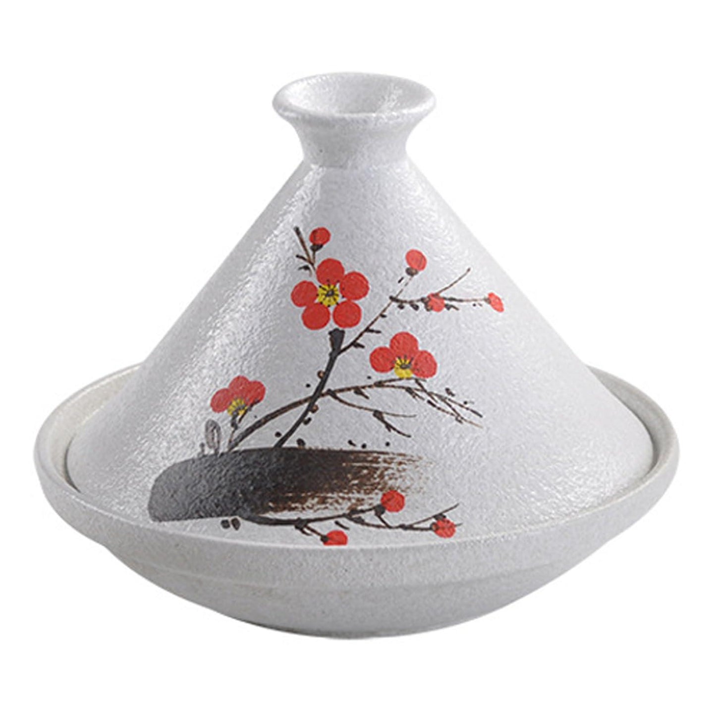 Hand Painted Ceramic Tagine Pot Handmade Moroccan Tagine Pot Non Stick Soup Pot Slow Cooker With Cone-Shaped Closed Lid For Casserole Dish,#2 - CookCave