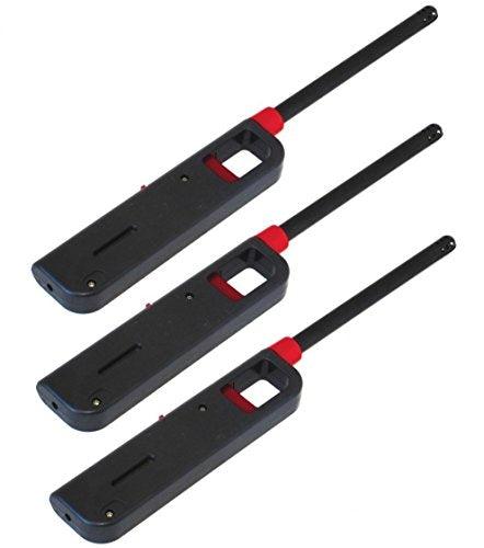 Handi Flame 3 Pack Gas Lighters 11" Butane Stove Kitchen Fireplace BBQ Grill Utility Lighter - does Not Include Fuel - CookCave