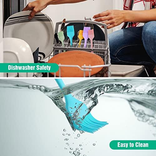 HAUSHOF Silicone Basting Pastry Brush, Heat Resistant Pastry Brush Set, One-Piece Design, Perfect for Baking, Grilling, Spreading Oil, Butter, BBQ Sauce, or Marinade, Dishwasher Safe - CookCave