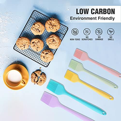 HAUSHOF Silicone Basting Pastry Brush, Heat Resistant Pastry Brush Set, One-Piece Design, Perfect for Baking, Grilling, Spreading Oil, Butter, BBQ Sauce, or Marinade, Dishwasher Safe - CookCave