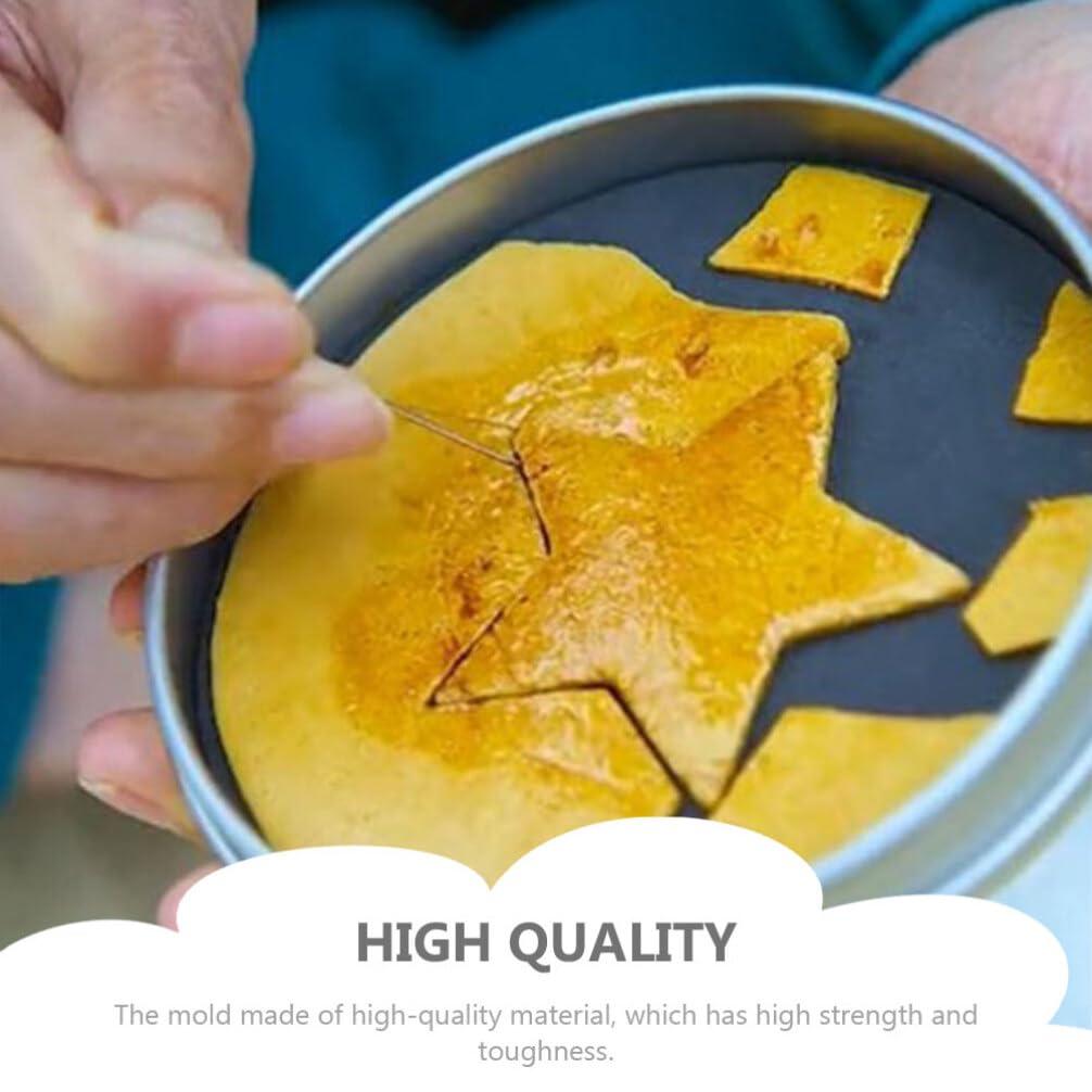 HOLIDYOYO 6pcs Korean Dalgona Kit Sugar Candy Making Tools Set Stainless Steel Cookie Cutter Baking Molds DIY Biscuit Tools Korean Game Biscuit Squid Candy Game Fondant Mold - CookCave