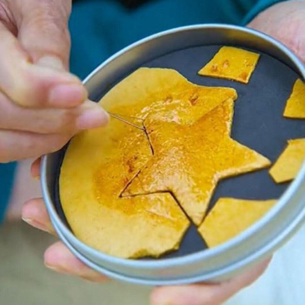 HOLIDYOYO 6pcs Korean Dalgona Kit Sugar Candy Making Tools Set Stainless Steel Cookie Cutter Baking Molds DIY Biscuit Tools Korean Game Biscuit Squid Candy Game Fondant Mold - CookCave