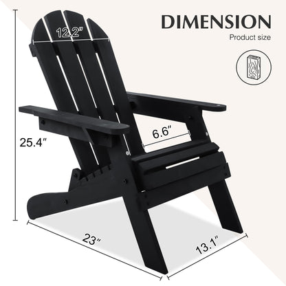 HOLTICO Kids Adirondack Chair, Outdoor Wooden Accent Toddler Adirondack Chair, Folding Adirondack Chair, Comfortable Kids Fire Pit Lounge Chairs for Yard, Garden, Patio - CookCave