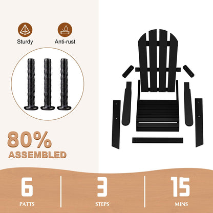 HOLTICO Kids Adirondack Chair, Outdoor Wooden Accent Toddler Adirondack Chair, Folding Adirondack Chair, Comfortable Kids Fire Pit Lounge Chairs for Yard, Garden, Patio - CookCave