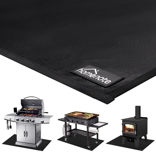 homenote Large Under Grill Mat, Durable 36 x 65 inches Deck and Patio Protective Mats, Fireproof Grill Pads for Outdoor, Perfect for Charcoal Grills, Gas Grills, Oil Fryers and Smokers - CookCave