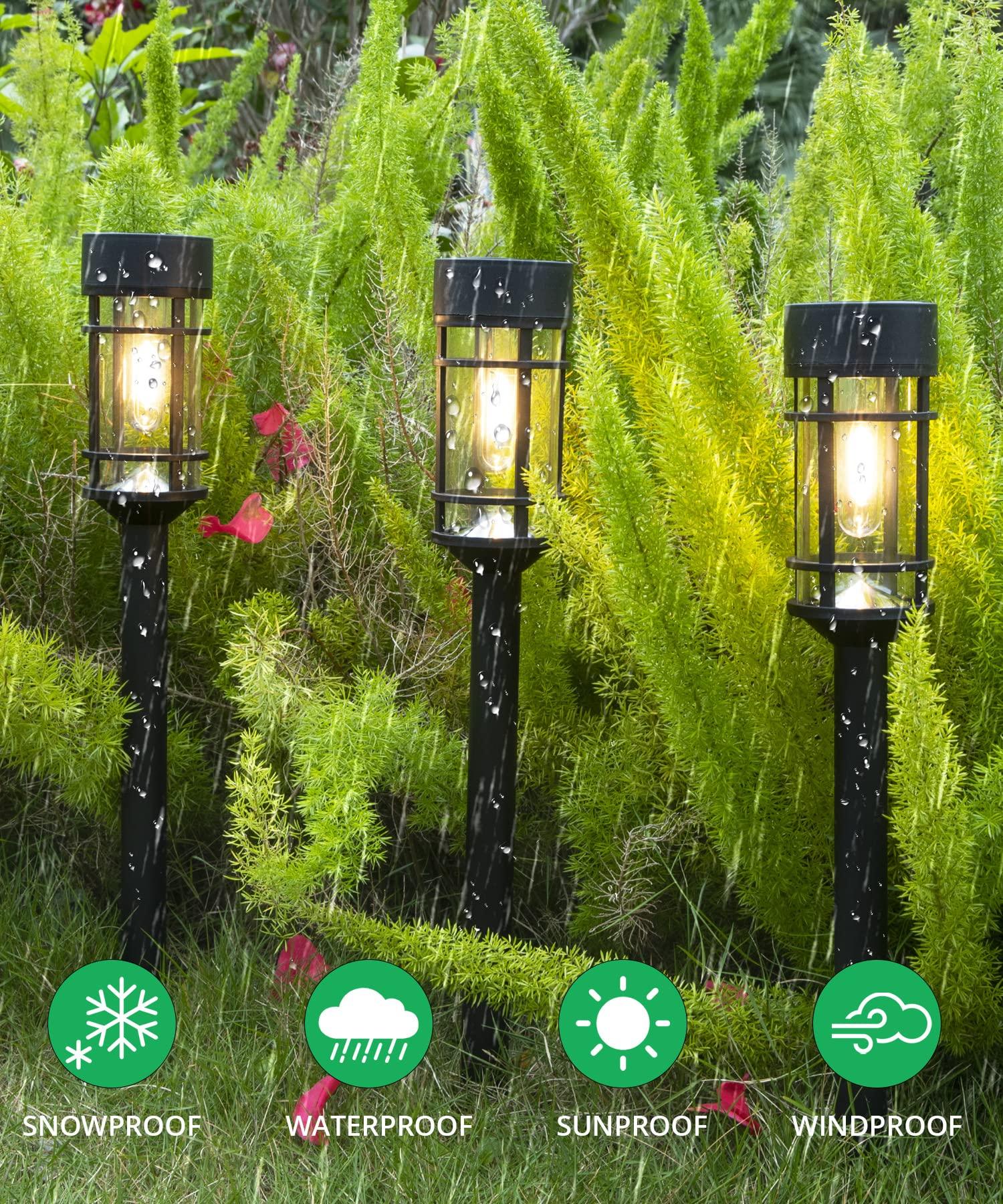 ILANCK Solar Pathway Lights 8 Pack, Bright Solar Lights Outdoor Waterproof IP65, LED Solar Garden Lights Metal Landscape Lighting for Yard, Lawn, Driveway… - CookCave