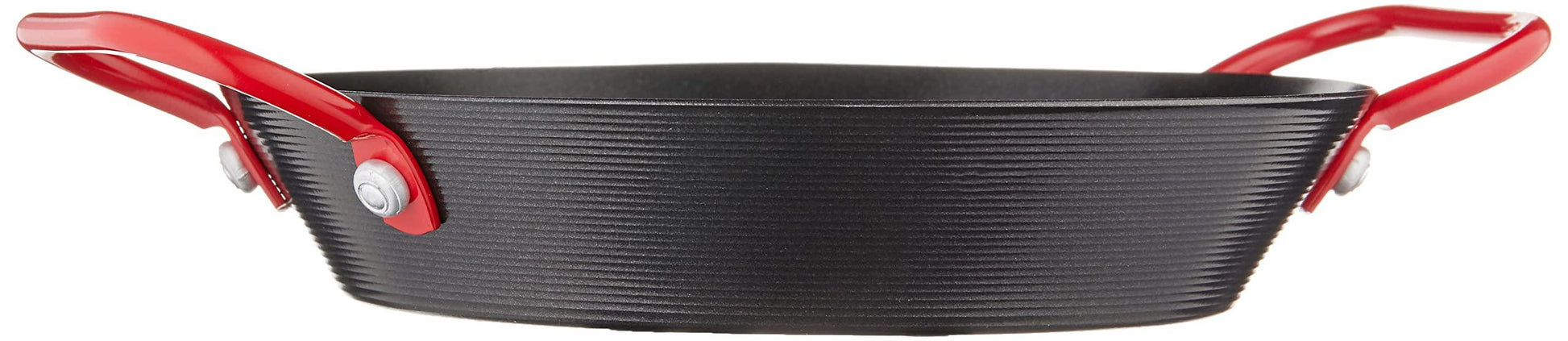 IMUSA USA Paella Pan, 6", Black with Red Handles - CookCave