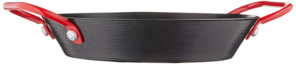 IMUSA USA Paella Pan, 6", Black with Red Handles - CookCave